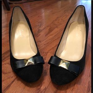 Black Suede Kate Spade Wedges